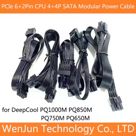 High Quality PCI-E 6+2pin / CPU 8Pin(4+4) /4 SATA /4 IDE power Supply cable for DeepCool PQ1000M PQ8