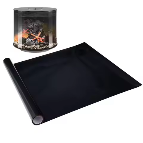 Aquarium Wallpaper Fish Tank Background Sticker Black Static Cling Film Wallpaper Aquarium Backgroun