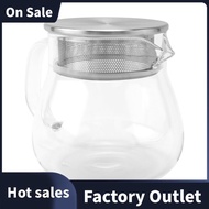 Heat Resistant Coffee Pot Hand Brewing Coffee Pot Steel Cover Transparent Sharing Pot Glass Brewing 