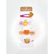 4 pcs Handmade Kawaii Hair Accessories-Foodie Cute Design