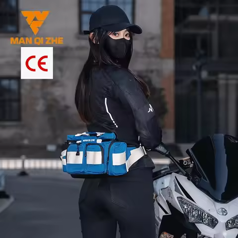 FEHER Waterproof Motorcycle Waist Bag MQZSeries Unisex Square Style Multifunctional Crossbody Pouch 