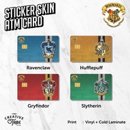 Hogwarts Skin Card Sticker - ATM Vinyl Discharge Credit Emoney Flazz Card Sticker Vinyl Sticker