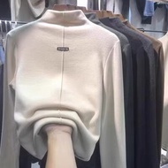 Áo Len Cashmere Cardigan Có Dây Kéo Dày Cho Thu Đông Màu Trơn Len Dệt Kim Tay Dài