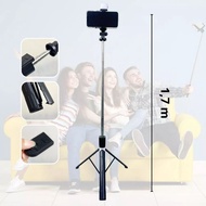 170 cm remote bluetooth Tripot + Yt-07s flash light - 170 cm remote tripod selfie stick