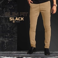 Mens Slim Fit Black Slack Pants for Office Wear - Slim Fit - Black - Office Wear