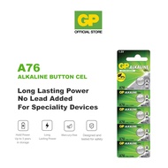 GP Alkaline Cell Battery A76/LR44 (1.5V, Card of 10)