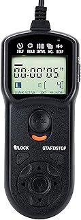 JJC Intervalometer Timer Remote Shutter Release Time Laspe for Nikon D850 D810A D810 D800 D800E D700