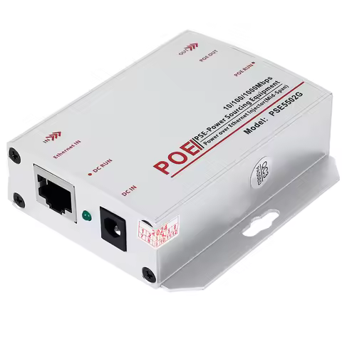 Gigabit Industrial 30W PoE+ Injector, Convert Low Voltage DC 12-48V Input to 48V PoE Output, DIN-Rai