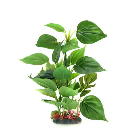 Artificial Aquarium Decor Plants Plastic Aquatic Plant with large green leaves Underwater Plants Fis