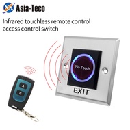 12V DC Metal no touch IR 433 wireless remote control button push door exit button for zk access cont