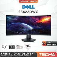 [FAST SHIP] Dell S3422DWG | 34" WQHD | 1ms (MPRT) | 144Hz | VA Panel | Curved Gaming Monitor