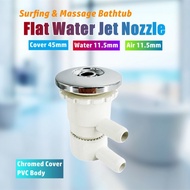 45mm Cover 11.5mm Water Flat Massage Bathtub Water Jet Nozzle Chromed Cap PVC Bathtub Bubble Nozzle 