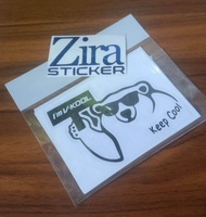 sticker im V-Kool beruang cutting mobil