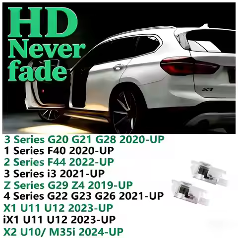 HD LED Car Door Projector Light Accessories For BMW G23 G26 G20 G22 G21 F40 F44 U11 G29 M3 G80 M4 G8
