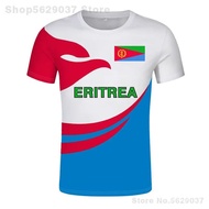 Kemeja-T Bendera Eritrea Nama tersuai percuma Kemeja-T Kebangsaan ERI Kemeja-T atas bendera Eritrea 