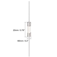(5pcs) 5x20 6x30 - Ceramic Fuse Fast Blow with Lead 250V 1A 2A 5A 6.3A 8A 10A 12A 15A Ceramic Tube F