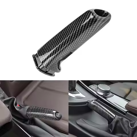 CARBON FIBER BRAKE HANDLE HANDBRAKE GRIP FOR BMW E36 E46 E90 E92 F30 F32 F80 F82