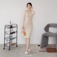 Dear Elea - Elle Dress | Rib Knit Mini Dress Longsleeves Bodycon Dress for Women