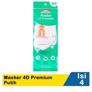 Indomaret Masker 4D Premium 4'S Putih