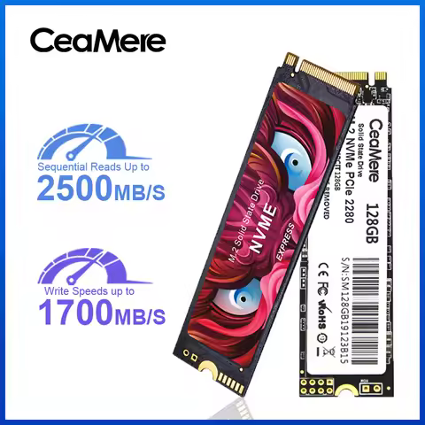 2-20PCS CeaMere NVME M.2 SSD Pcle 2500MB/S 1TB 256GB 512GB Solid State Drive Computer Internal Hard