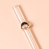 【Pinkoi x 櫻桃小丸子】小丸子造型玻璃吸管