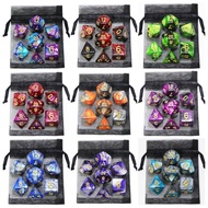 Dice DND Game Dice Role Dice Mixing Colors Dice Set With Bag 9 Different Styles Available For Portab