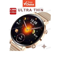 Ultra-Thin Women's Smart Watch, AMOLED HD Display, Sports Bracelet, Heart Rate, Bluetooth Call, Fash