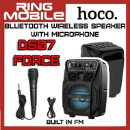 Hoco DS07 Force series Built In FM / Bluetooth Wireless Speaker with Wired Microphone