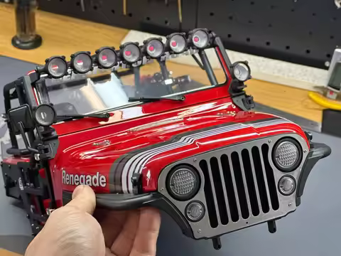 AXIAL SCX10 III Jeep CJ7 1/10 Rock Crawler Roof Lights, Spotlights, CJ7 Upgrade Parts, Nylon Materia