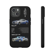 [WZL] Phone Case/NISSAN SKYLINE Car 2 in 1 Film Case 16iphone15Pro1311