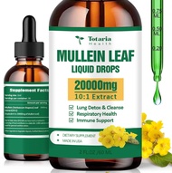 Totaria Mullein Drops for Lungs - 20000mg Mullein Leaf - Powerful Mullein for Lung Detox & Cleanse R