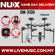 Nux DM-310H Full Set Digital Electronic Drum with Bluetooth and Dual Mesh Head ( DM310 DM 310 DM310H