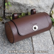 Túi Đeo Yên Xe Đạp Cổ Điển Bằng Da Và Gỗ Túi Đeo Yên Xe Điện Túi Đeo Tay Lái Xe Đạp Túi Tròn Bằng Gỗ