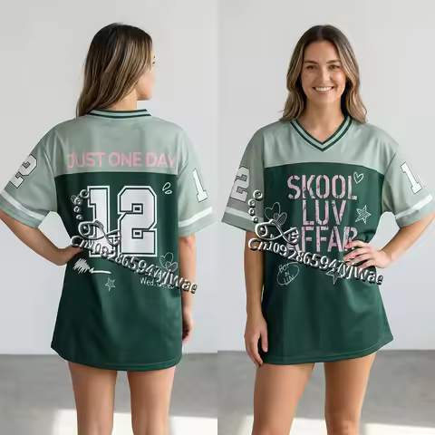 Skool Luv Affair Football Jersey World Tour 2026 Comeback Merch Shirt Kpop Gift for Army Summer Men'