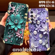 Softcase Oppo a74 5G a74 4G a95 a76 a96 a36 a52 a72 a92 16e a16k Beautiful Flower Frame Motif - Tren