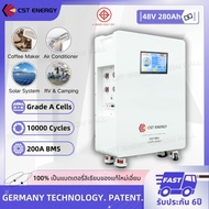CST ENERGY แบตลิเธียม Bluetooth 48V 300Ah LiFePO4 Battery 15000 Cycles เซลล์เกรดเอ 100A BMS แบตเตอรี