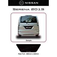 Nissan Serena 2013 Acrylic Kereta Plate Nombor Papan Belakang Penuh Logo Produk Baru