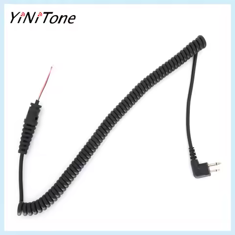2-Pin 4-Wire PMMN4013A Speaker Mic PTT Cable for Motorola EP450 CP040 CP300 GP3188 GP3688 GP88 Hyter