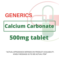 Calcium Carbonate 500mg Tablet by 10PCS (GENERICS)