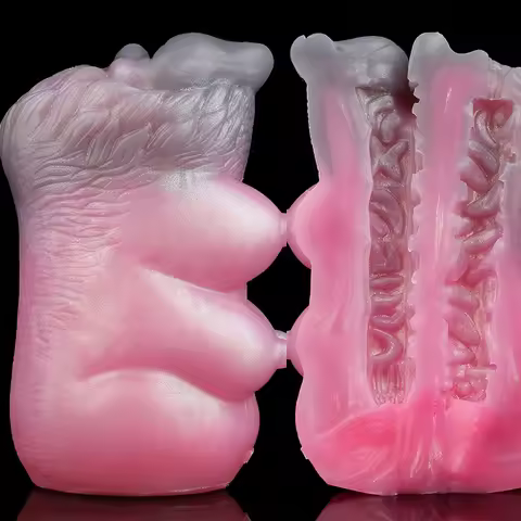 LUUK Fantasy Pink Male Masturbator Animal Pussy MasturbationCup Male Stroker Reusable Animal Onahole