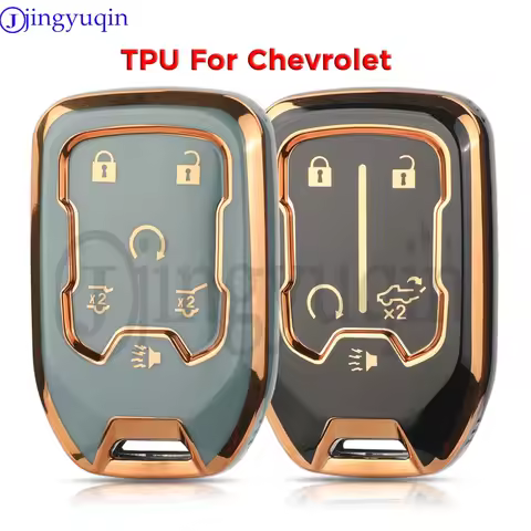 jingyuqin TPU Auto Remote Car Key Case Cover For CHEVROLET Silverado GMC Sierra 1500 2500HD 3500HD T