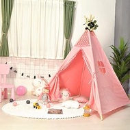 Teepee Tent for Kids Foldable Children Play Tents Fashion big kids play house play tent, children tent, princess play house - powder_Ball light, indoor and outdoor children teepee tents Playhouse for