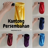 Catholic Christian Church Youth Collection Offering Bag Large Velvet Money Holder