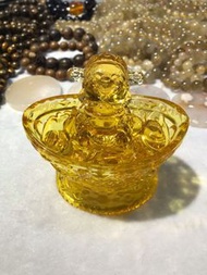 #琉璃財神爺聚寶盆