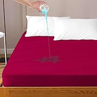Daksh Waterproof Soft Terry Cotton Breathable and Hypoallergenic Lycra Elastic Fitted Mattress Prote