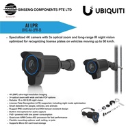 Ubiquiti Unifi Black AI LPR UVC-AI-LPR-B 4K Smart Security Camera LPR IR Night Vision 3× Optical Zoo
