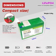 [พร้อมส่ง] LiFePO4 UPS Battery 12.8V 6Ah 10Ah 12Ah 15Ah 20Ah แบตเตอรี่สำหรับไฟฉุกเฉิน โซล่าร์เซลล์ ส