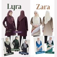 Baju Jersey Muslimah Lyra & Zara | Humaira Design | Baju Sukan | Tshirt Lengan Panjang Perempuan
