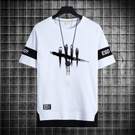M-XXXL Street Trend Men's Slim Fit Short Sleeve T-shirt Hiphop Style Dead By Daylight Printed Graphi