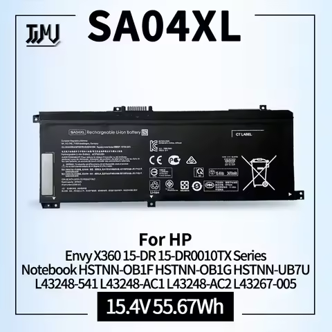SA04XL Laptop Battery for HP Envy X360 15-DR 15-DR0010TX Series Notebook HSTNN-OB1F HSTNN-OB1G HSTNN